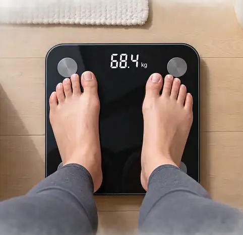 Patient using the JamunJar CMM kit to track their health and progress