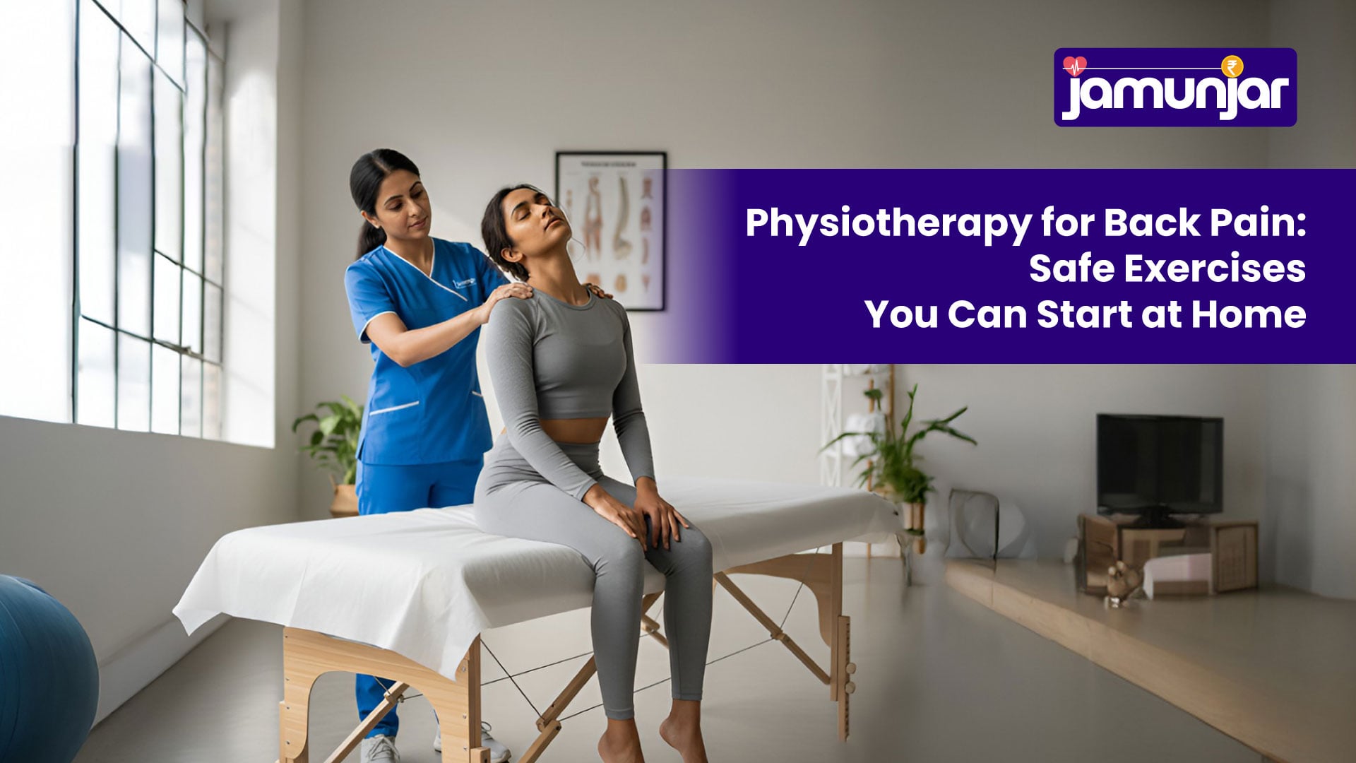 Back-friendly physiotherapy exercises at home